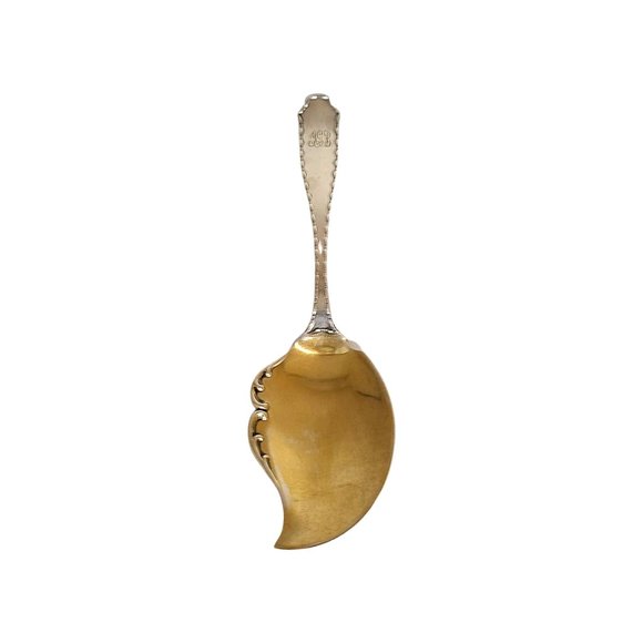 Tiffany & Co. Sterling Silver Marquise Gold Wash Jelly Server#11051